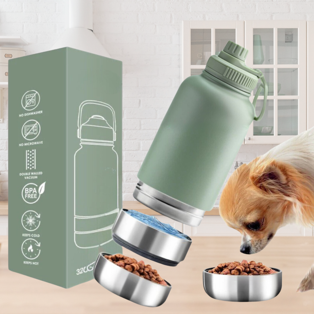 Hunde Trinkflasche 3-in-1