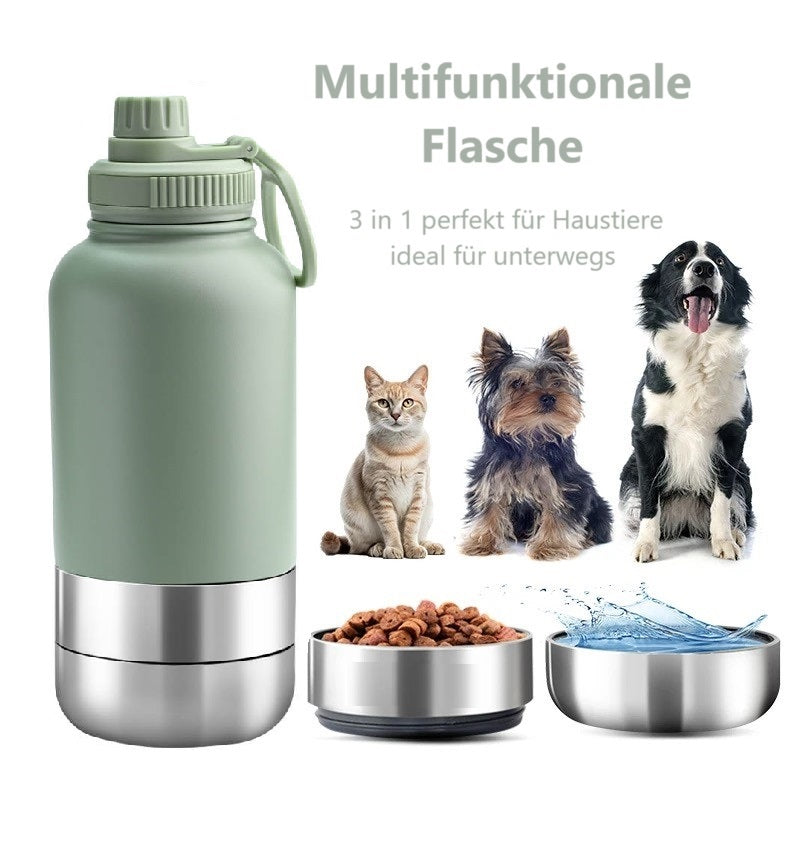 Hunde Trinkflasche 3-in-1